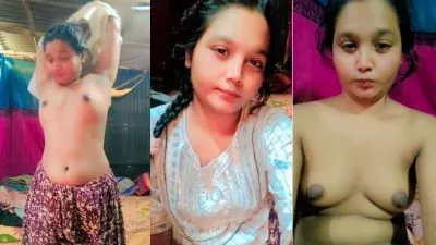 Garib Desi Girl Ne Nangi Hokar Nude MMS Banaya